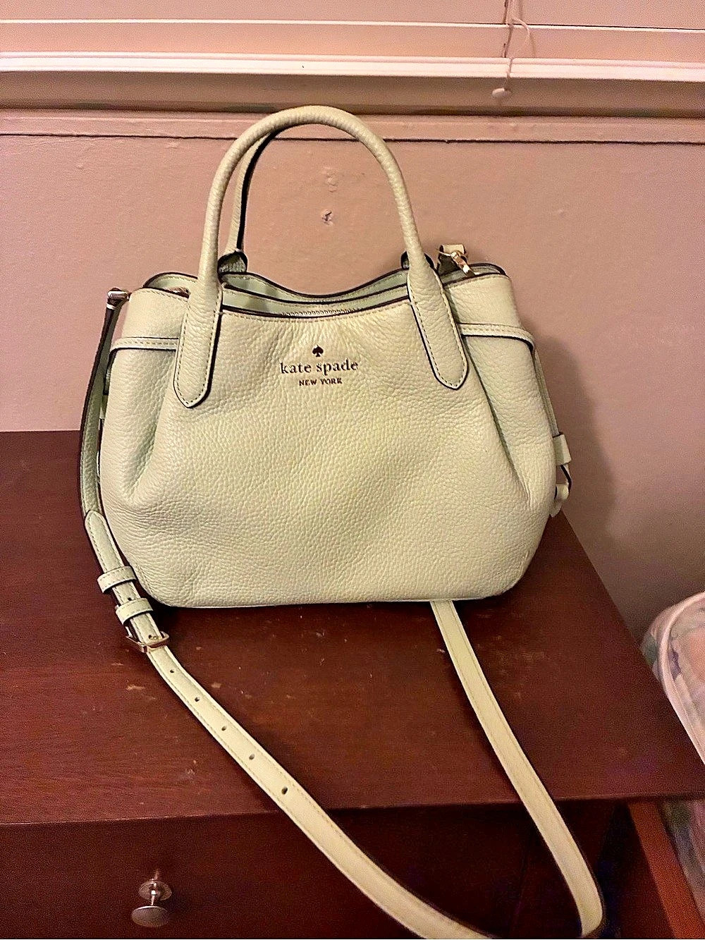 kate spade Leila Medium Triple Compartment Satchel Green